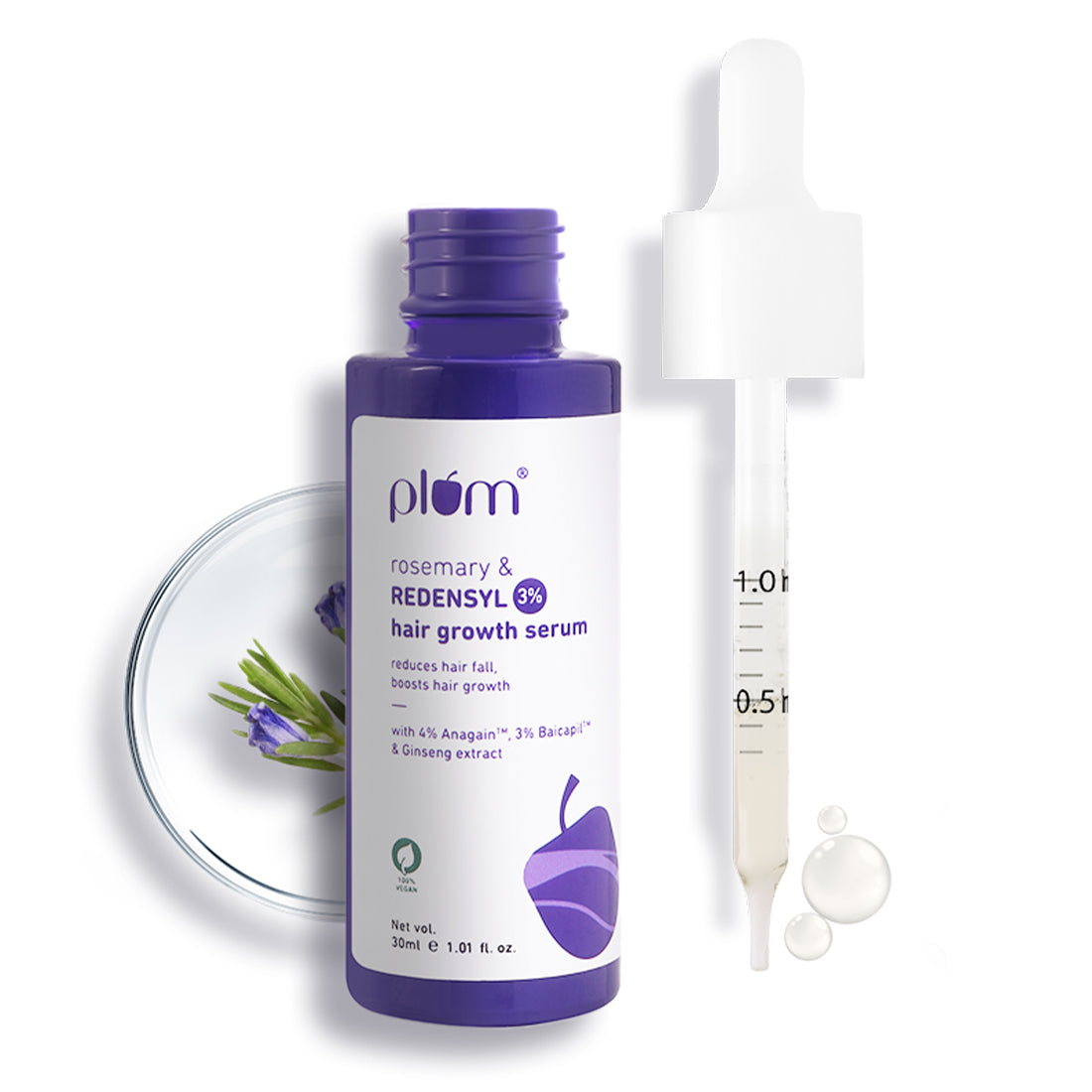 Plum Goodness Rosemary & 3% Redensyl Hair Growth Serum — photo 2