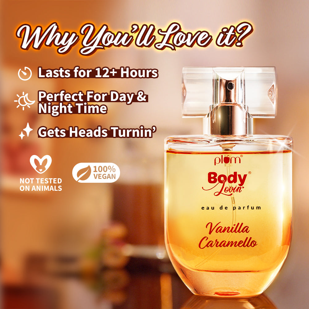 Plum Goodness Vanilla Caramello Eau De Parfum (Perfume) by BodyLovin' (50 ml) - Pack of 2 — photo 4