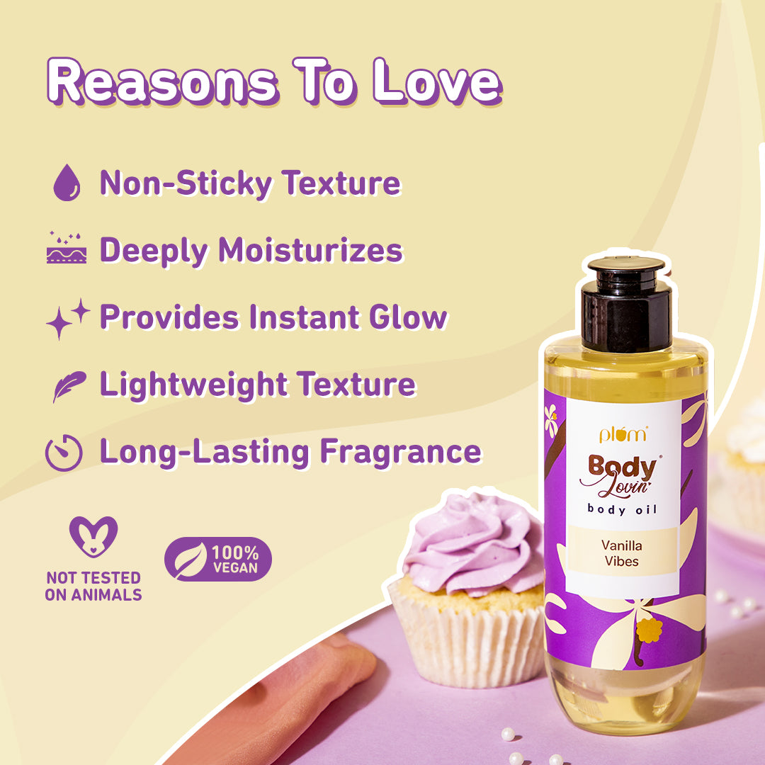 Plum Goodness Vanilla Vibes Body Oil by BodyLovin', 100 ml — photo 4