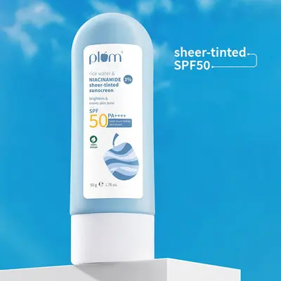 PLUM RICE WATER NIANICINAMIDE SHEER TINTED SUNSCREEN 50G