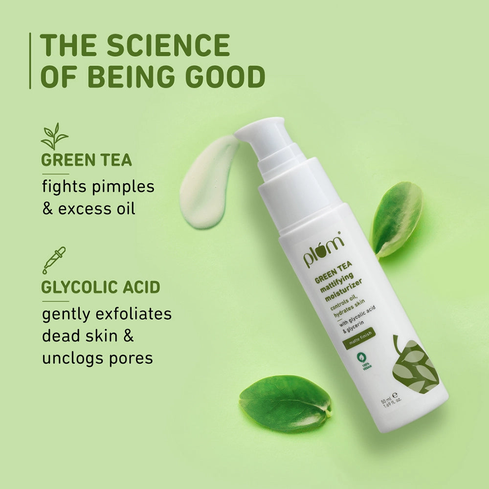 plumgoodness Green Tea Mattifying Moisturizer for Oily & Acne-Prone Skin — photo 4