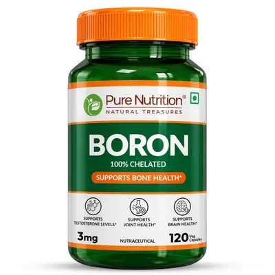 PURE NUTRITION BORON PROTEINATE 3G 120 CAPSULES