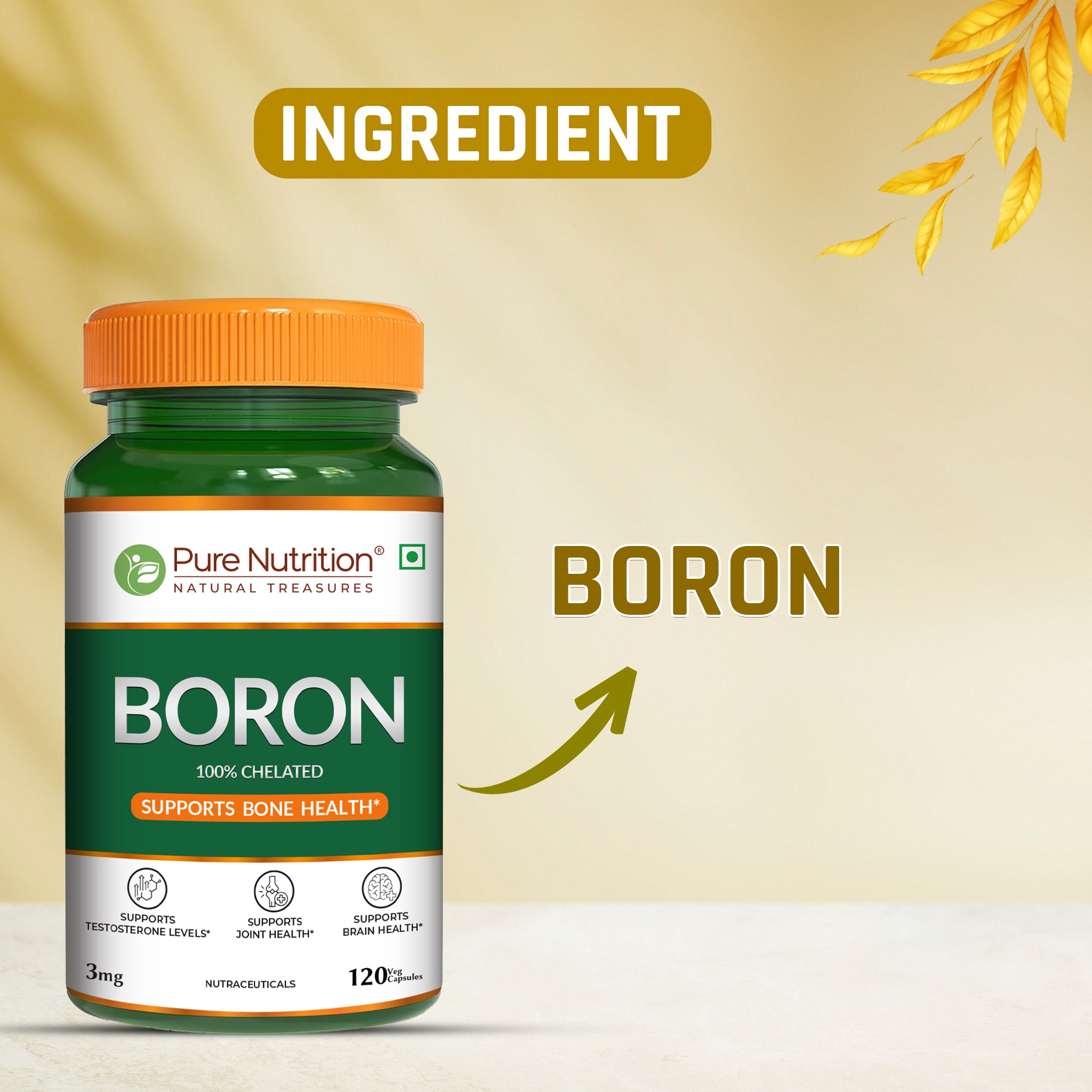 PURE NUTRITION BORON PROTEINATE 3G 120 CAPSULES — photo 3