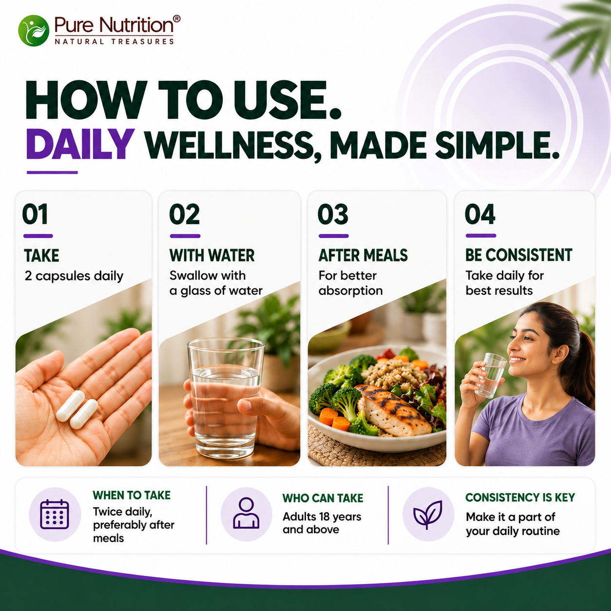 PURE NUTRITION DIGESTIVE ENZYMES 840MG 60CAPSULES — photo 4