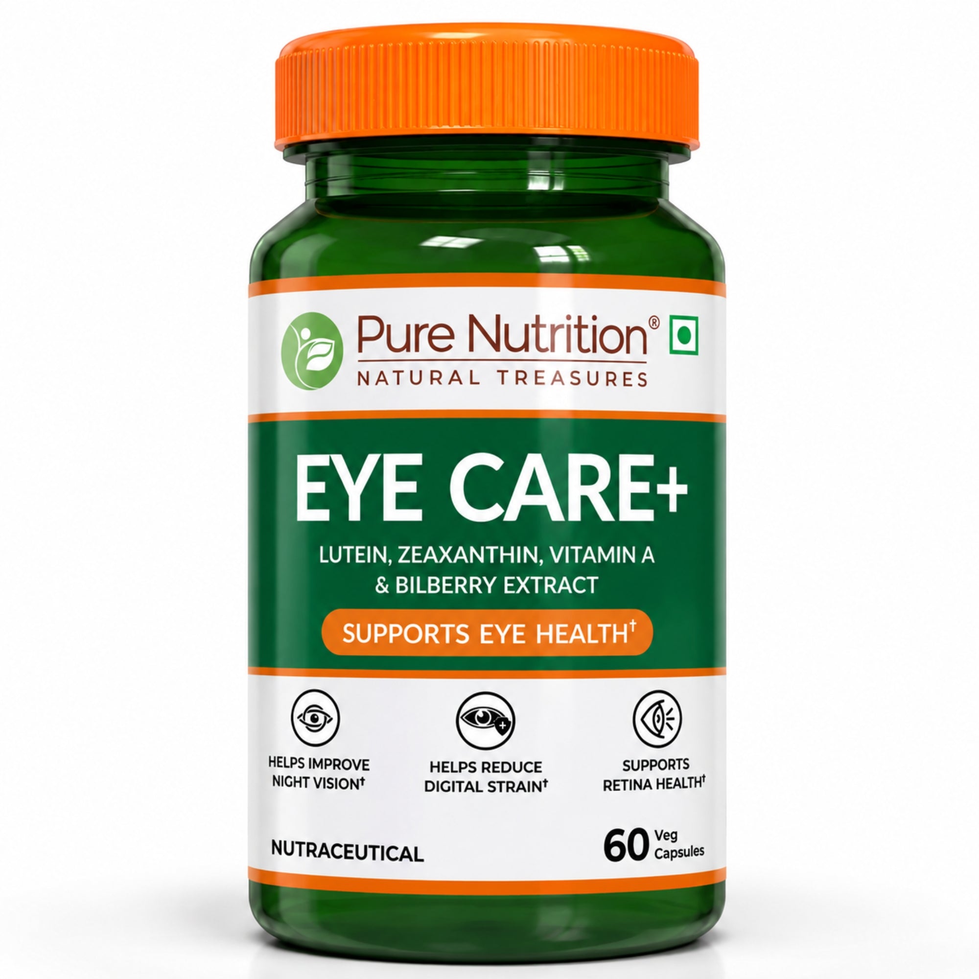 PURE NUTRITION EYE CARE 60 VEG CAPSULES