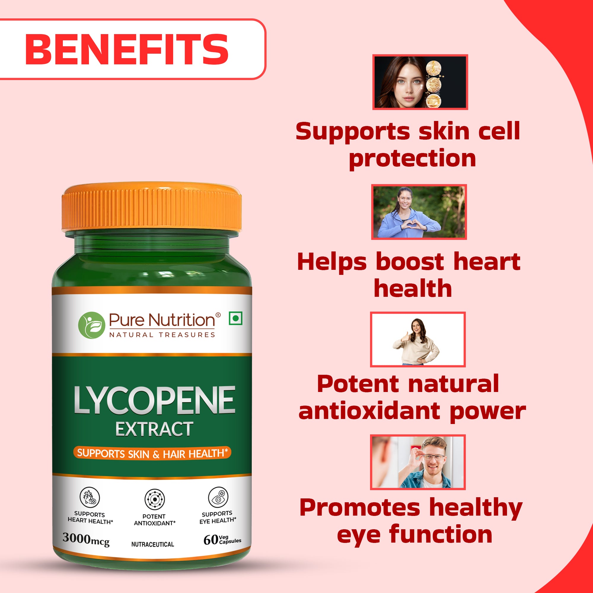PURE NUTRITION LYCOPENE 30MG 60 CAPSULES — photo 2