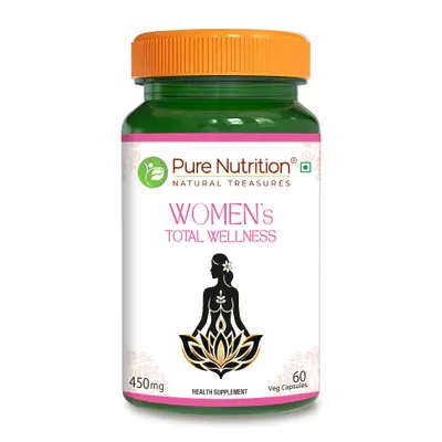 PURE NUTRITION WOMEN TOTAL WELLNESS 450MG 60 CAPSULES