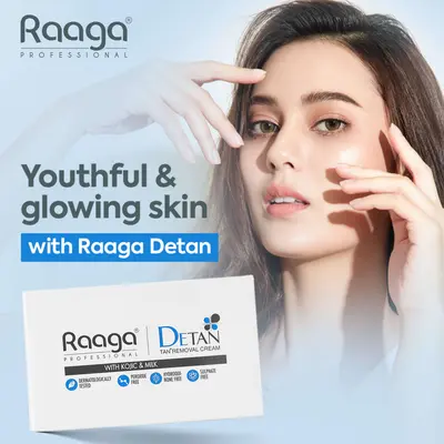 RAAGA PROFESSIONAL DETAN TAN REMOVAL CREAM WITH KOJIC & MILK 72G