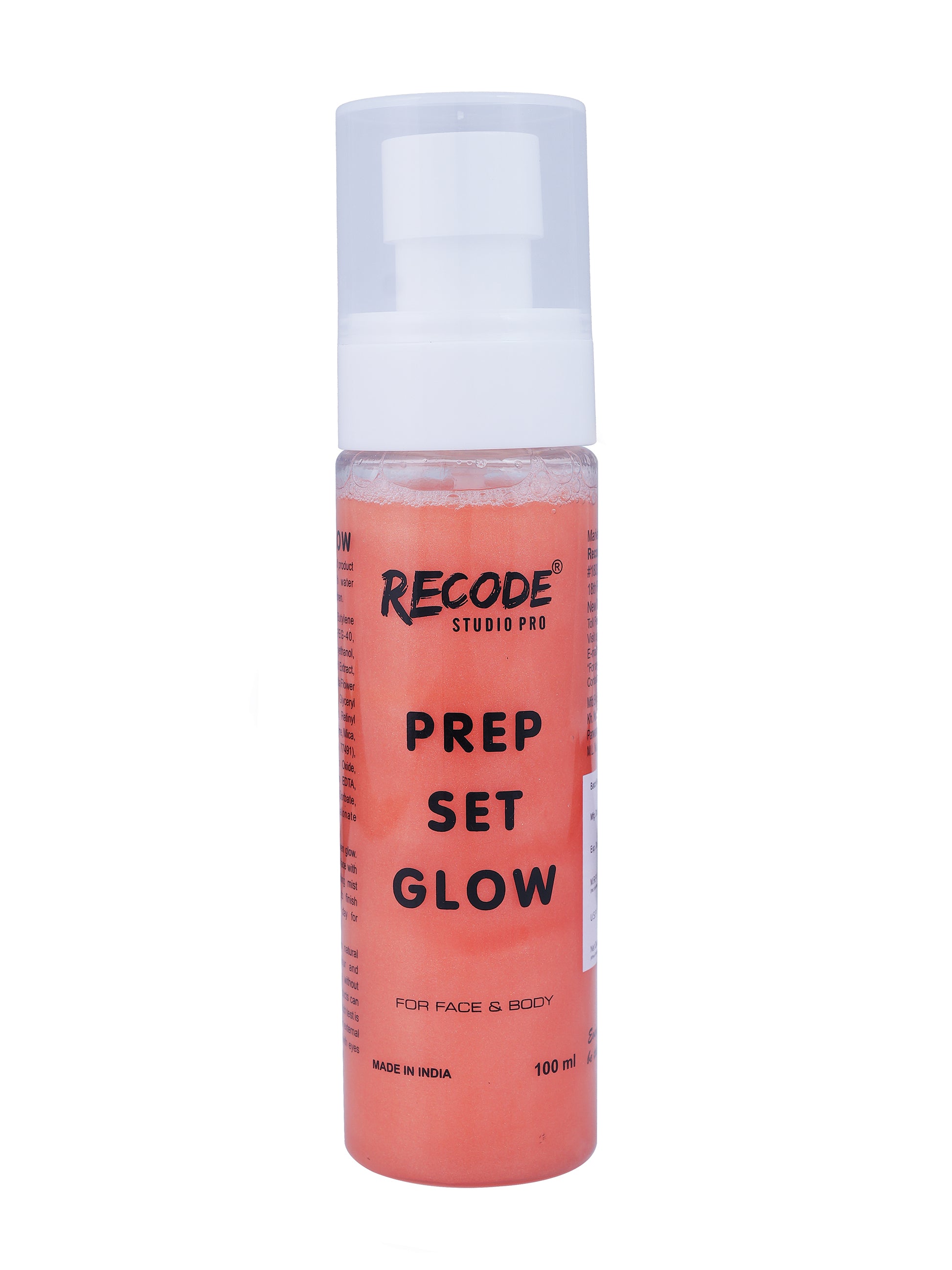 RECODE STUDIO PRO PREP SET GLOW 3 PINK SHIMMER 100ML