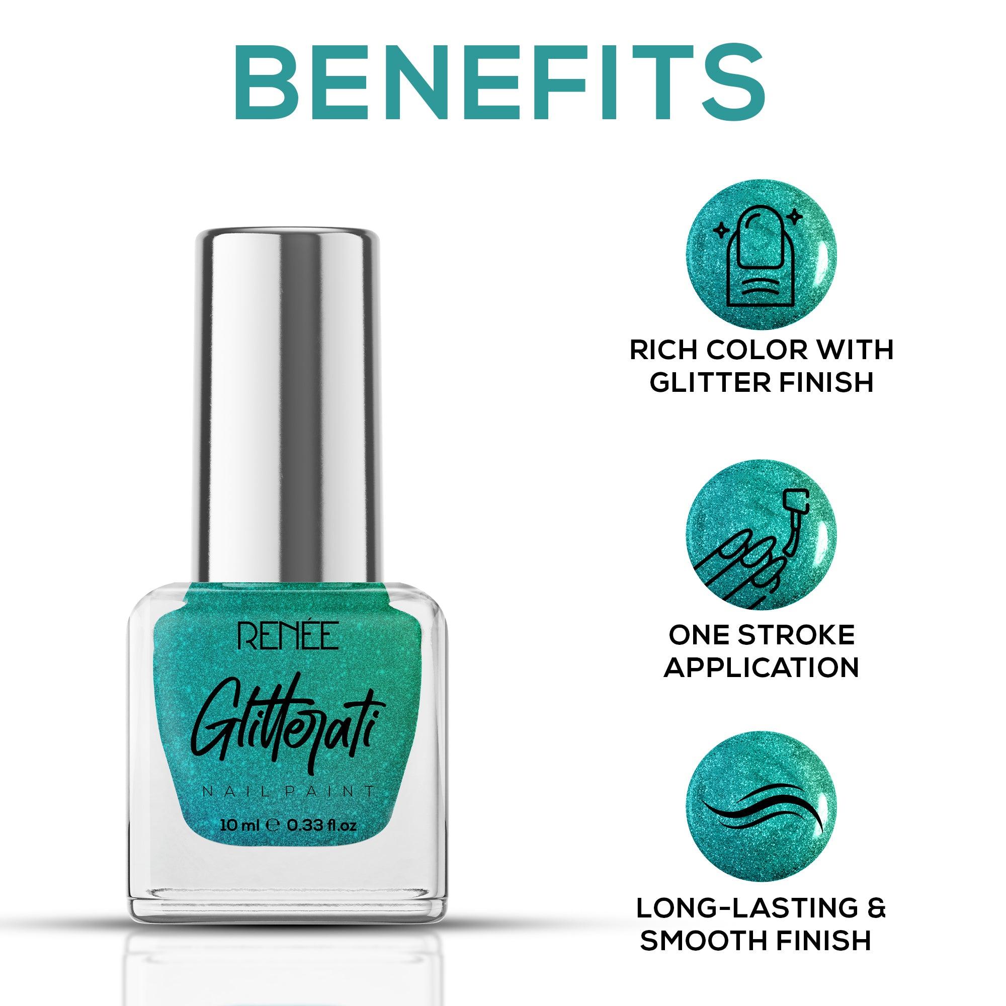 RENEE GLITTERATI NAIL PAINT WHITE SPARKLE — photo 3