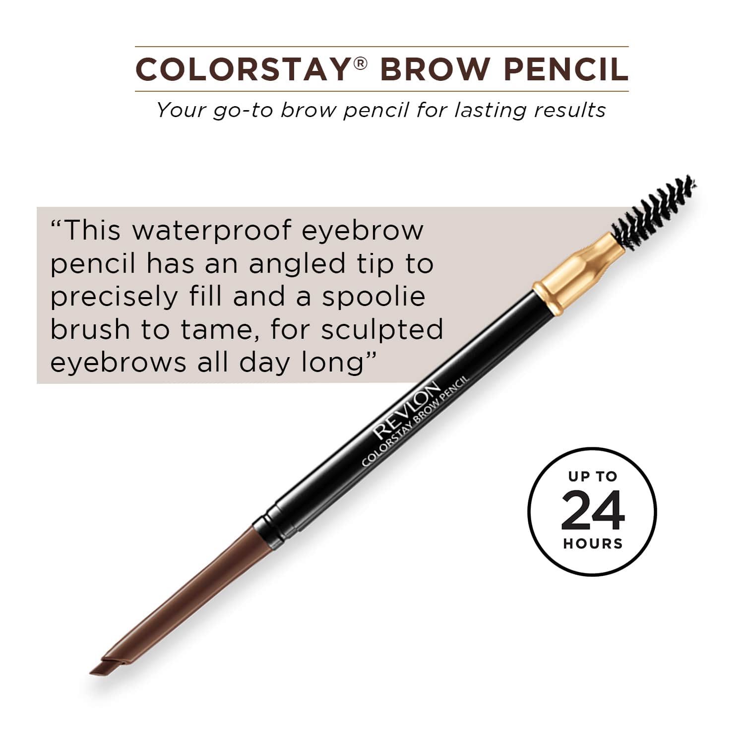Revlon India ColorStay™  Brow Pencil, Soft Black — photo 4