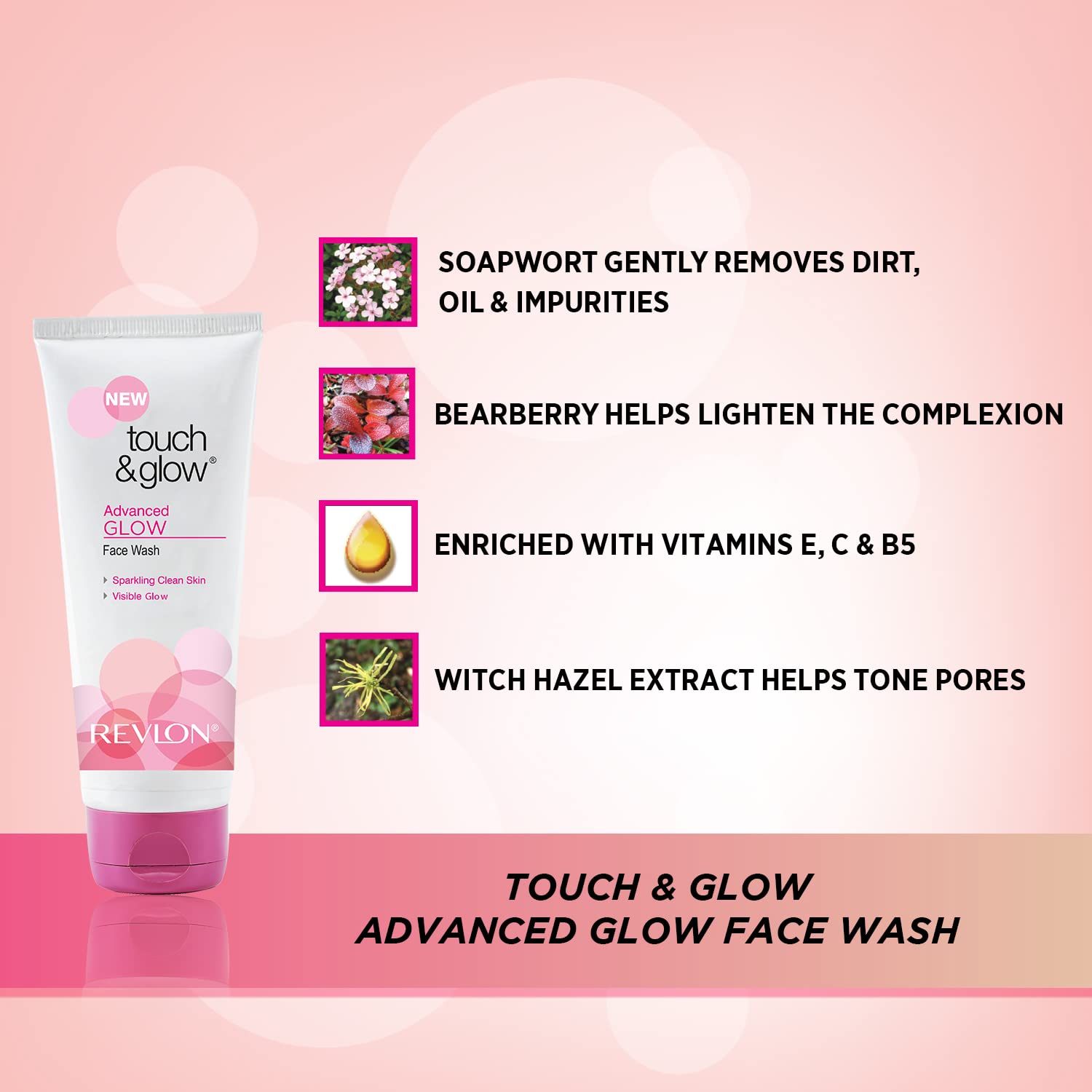 Revlon India Touch & Glow® Advanced Glow Face Wash, 100g — photo 4