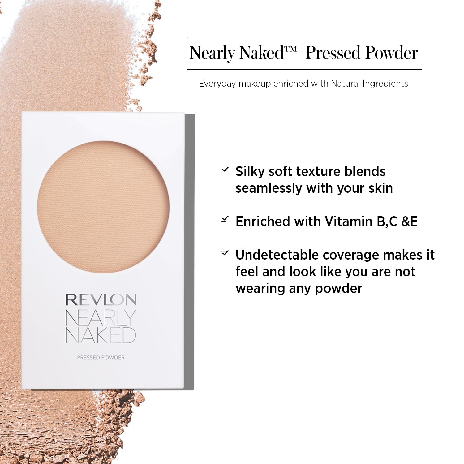 Revlon Nearly Naked Pressed Powder, Fair — photo 4