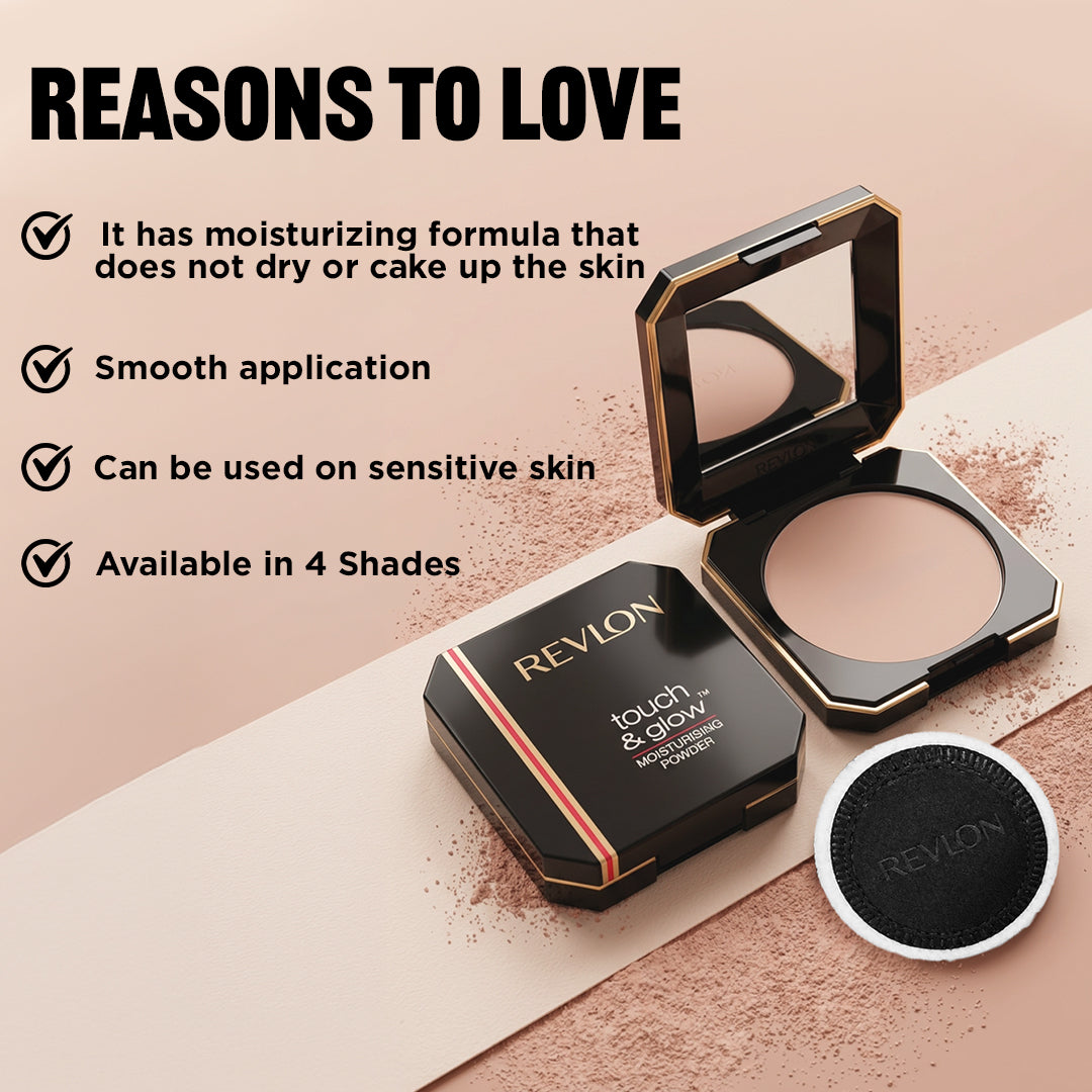 Revlon Touch & Glow Moisturising Powder, Natural Matte — photo 2