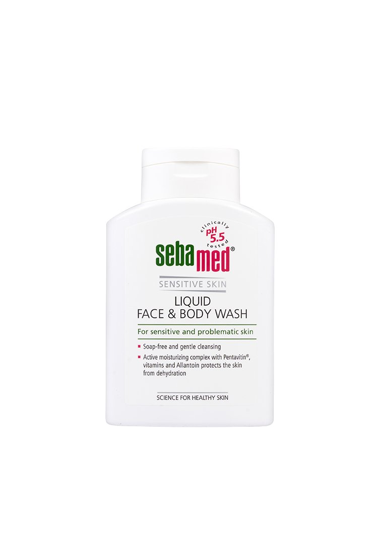 SEBAMED LIQUID FACE AND BODY WASH 200ML