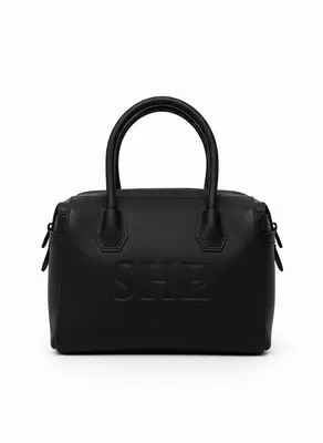 SHE WOLF STYLE 1 LEATHER HAND BAG BLACK COLOUR