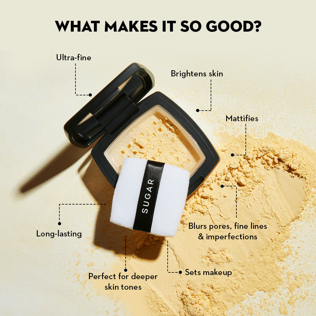 SUGAR Cosmetics All Set To Go Banana Face Powder — photo 3