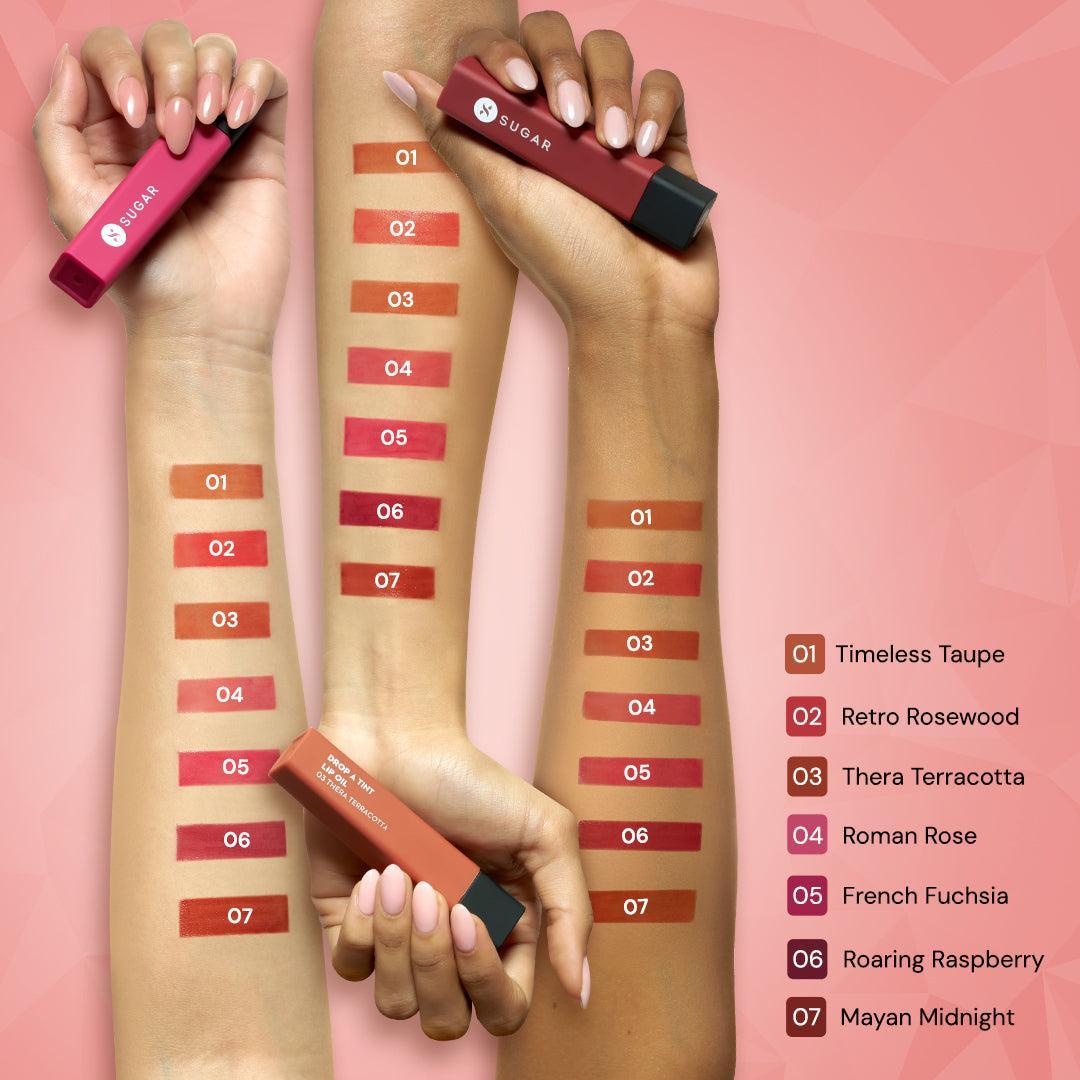 SUGAR Cosmetics Drop A Tint Lip Oil, 02 Retro Rosewood — photo 4