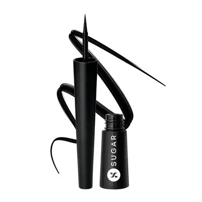SUGAR Cosmetics Gloss Boss 24HR Eyeliner - 01 Back In Black (Black)