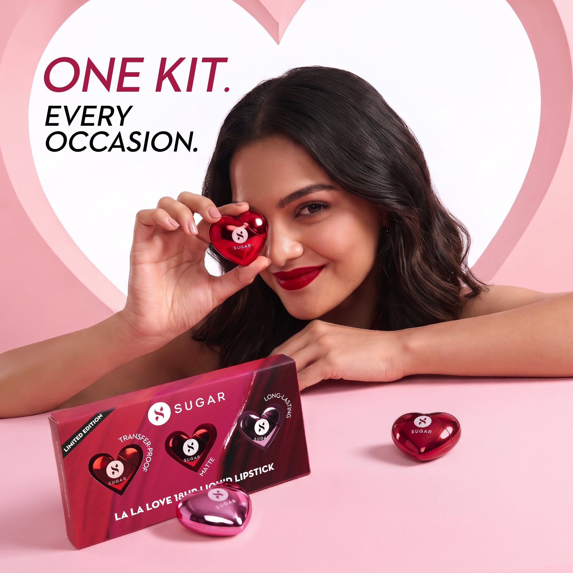SUGAR Cosmetics La La Love 18HR Liquid Lipstick Set (Pack Of 3) — photo 4