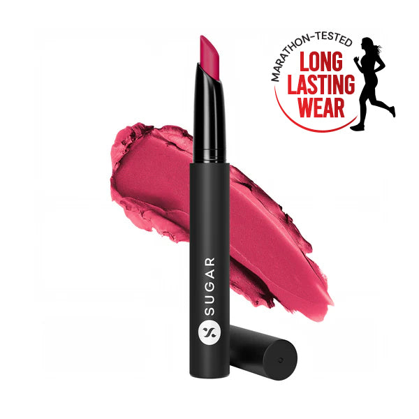 SUGAR Cosmetics Matte Attack Transferproof Lipstick, 08 Daft Pink (Deep Pink)