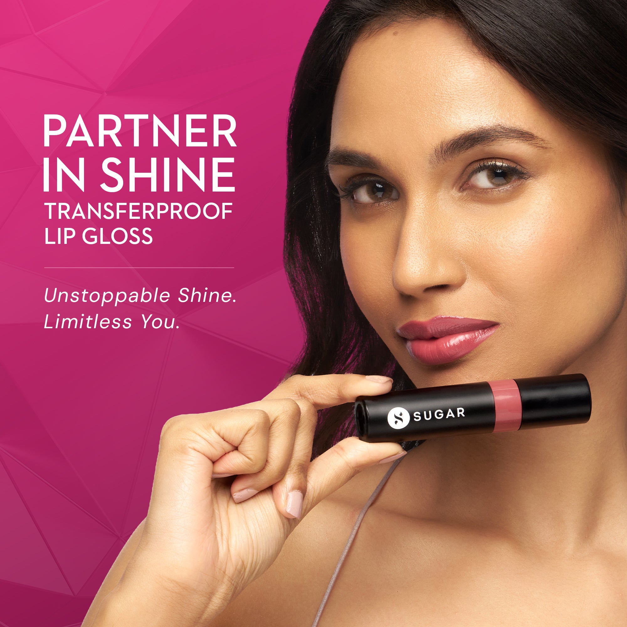 SUGAR Cosmetics Partner In Shine Transferproof Lip Gloss, 11 Ruby Rioja — photo 4