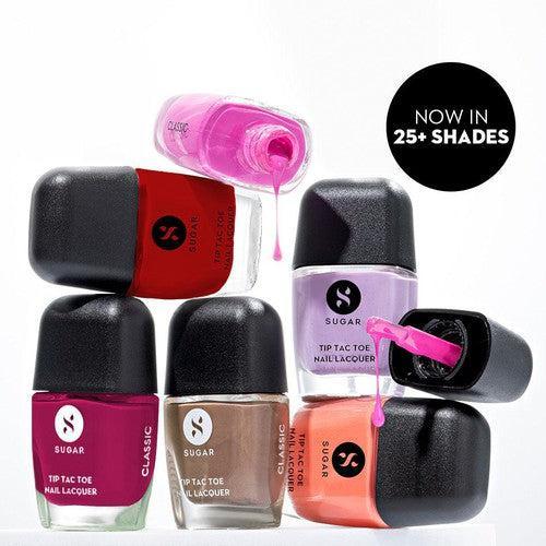 SUGAR Cosmetics Tip Tac Toe Nail Lacquer Classic, 04 Purple Passion