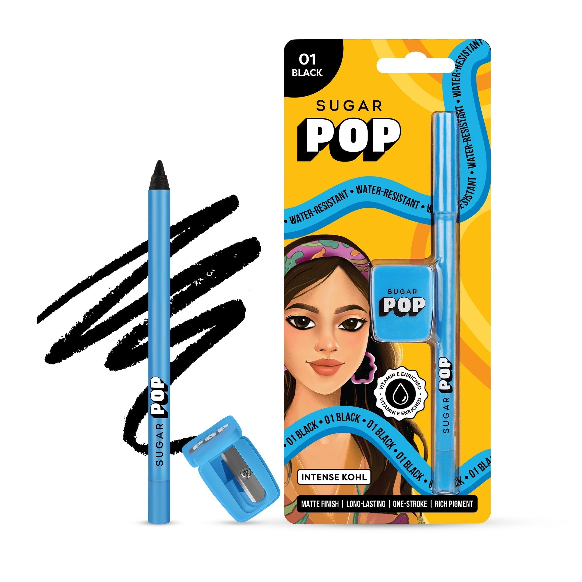 SUGAR POP Intense Kohl - 01 Black — photo 2
