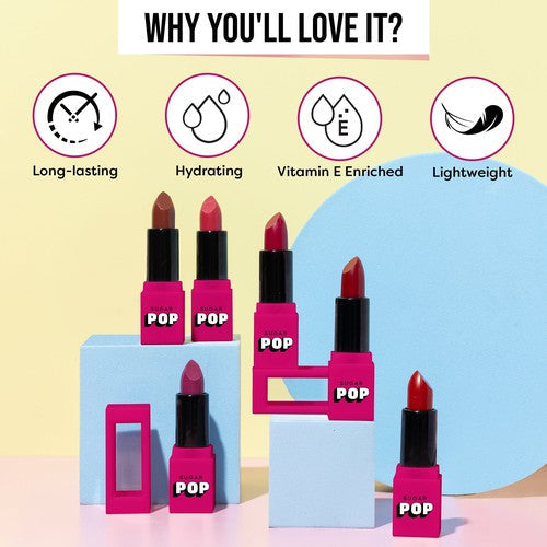 SUGAR POP Satin Matte Lipstick-2, 04 Orchid — photo 4