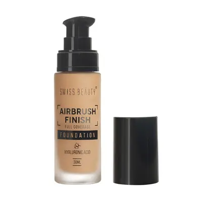 SWISS BEAUTY AIRBRUSH FINISH FULL COVERAGE FOUNDATION 3NUDE BEIGE 30ML