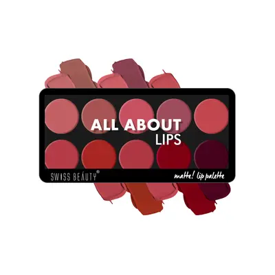 SWISS BEAUTY ALL ABOUT LIPS MATTE LIP PALETTE 12G. — 01