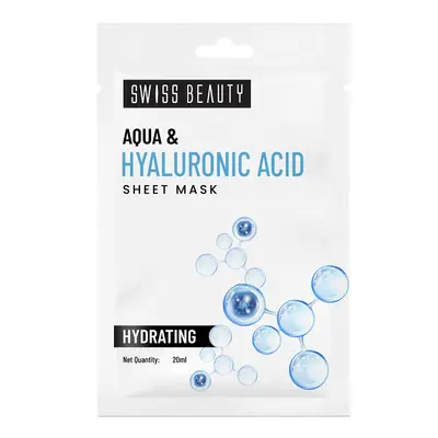 SWISS BEAUTY AQUA & HYALURONIC ACID SHEET MASK