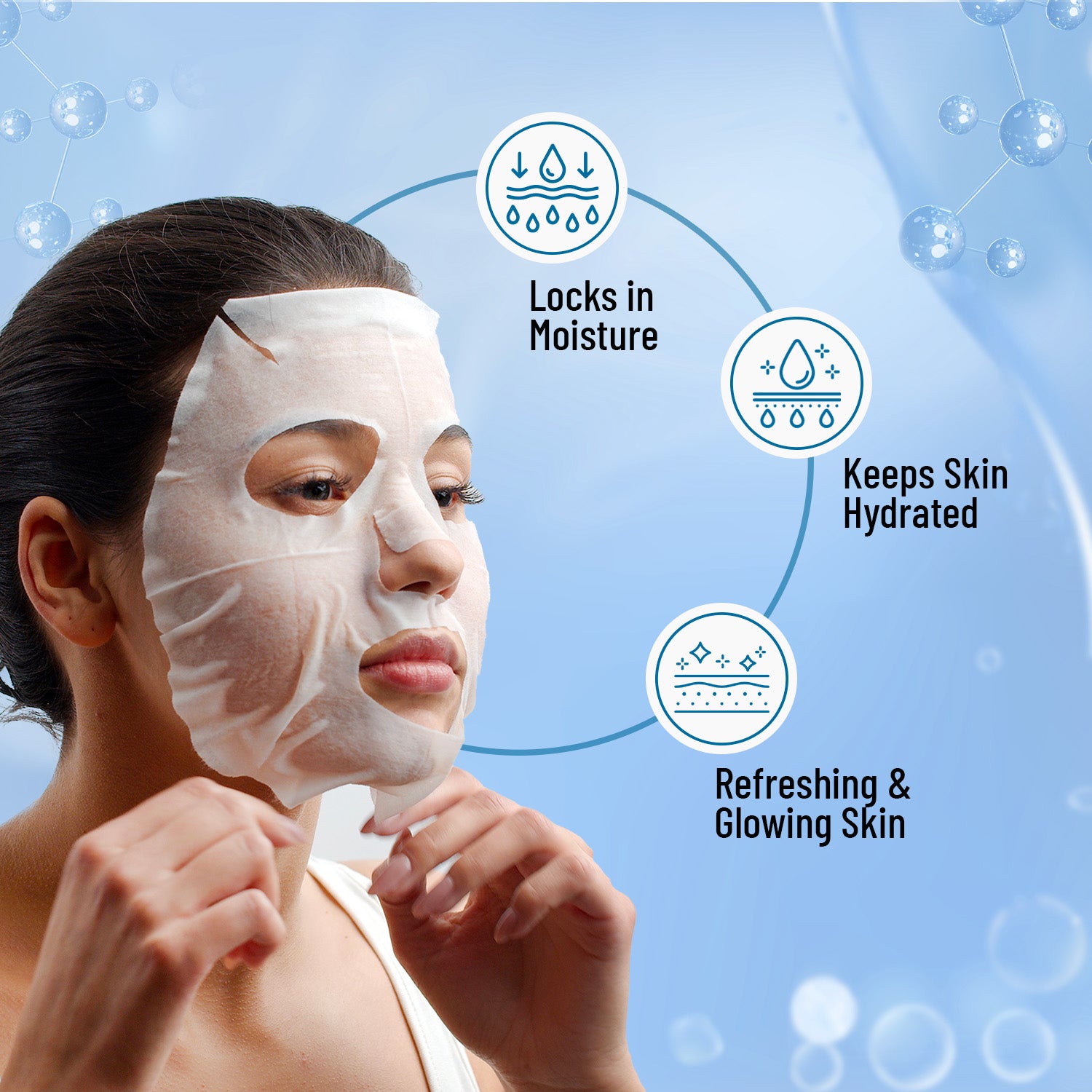 SWISS BEAUTY AQUA & HYALURONIC ACID SHEET MASK — photo 4