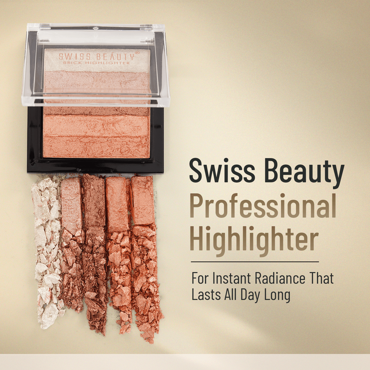 Swiss Beauty Brick Highlighter, 1 — photo 3