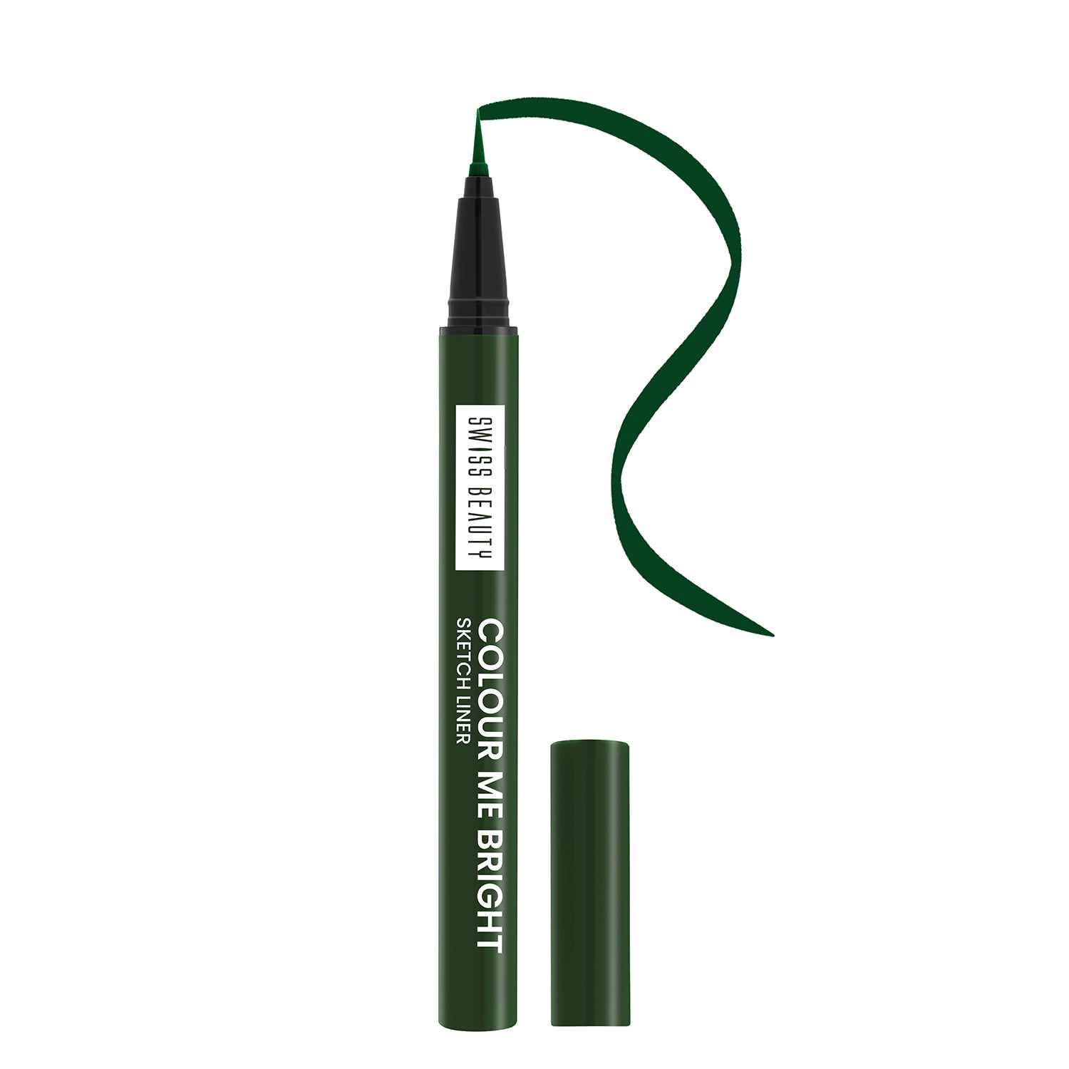 Swiss Beauty Colour Me Bright Sketch Eyeliner, Passion Green