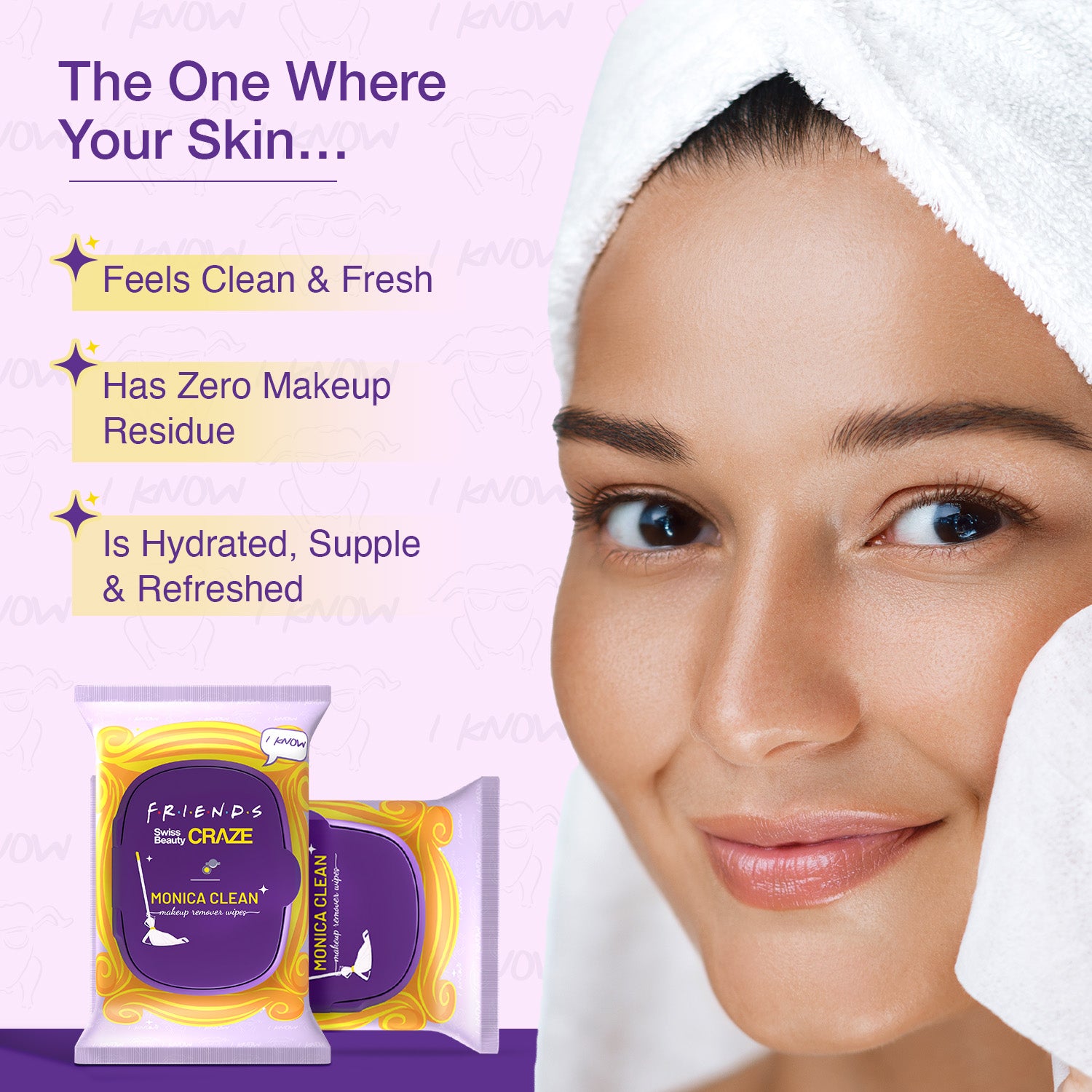 Swiss Beauty CRAZE Monica Clean Makeup Remover Wipes — photo 4
