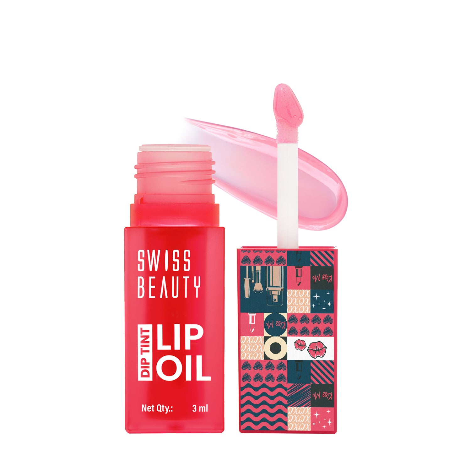 Swiss Beauty Dip Tint Lip Oil, Strawberry — photo 2