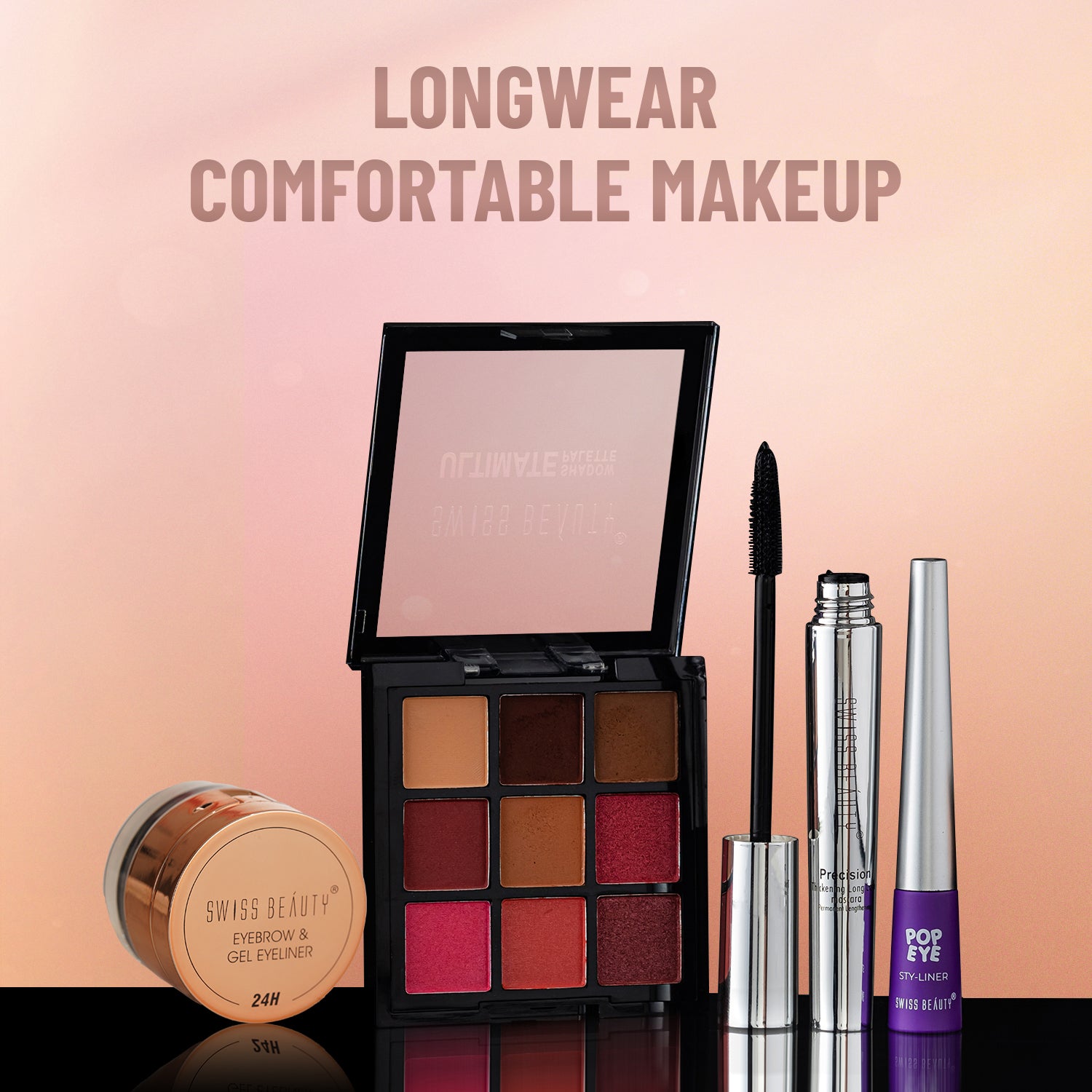 SWISS BEAUTY EYEBROW&GEL EYELINER 2IN1 02BROWN 3G+4G — photo 4