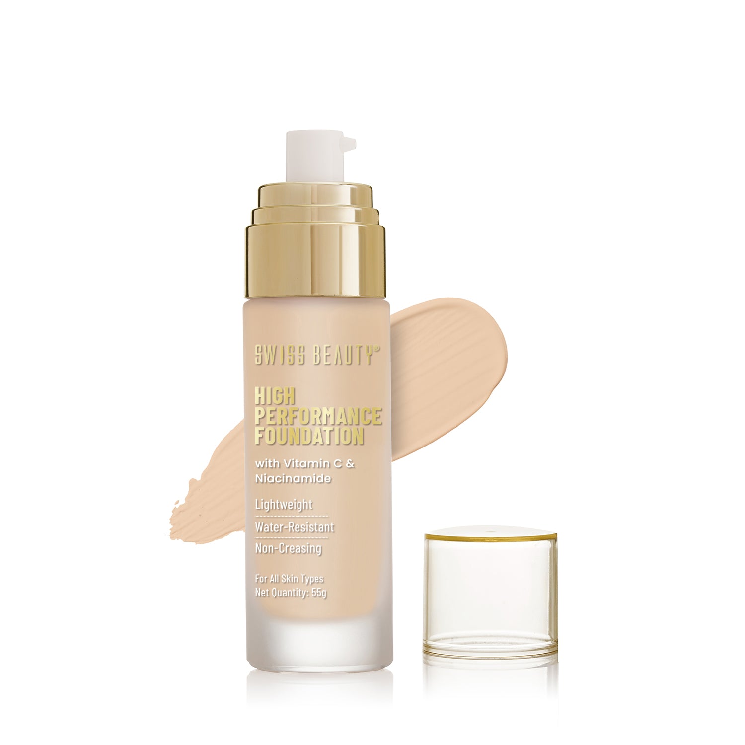 Swiss Beauty High Performance Foundation, White-Ivory