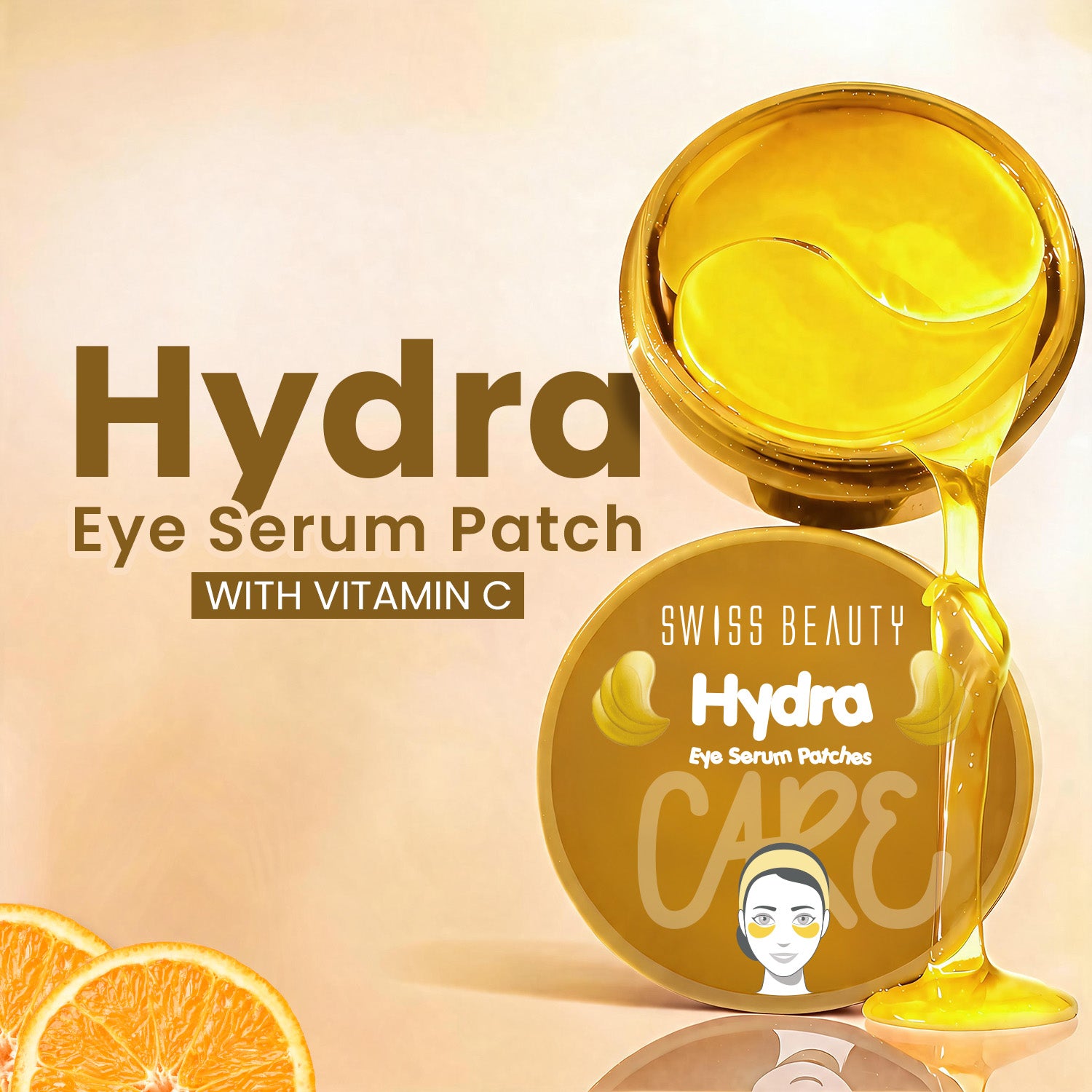SWISS BEAUTY HYDRA EYE SERUM PATCHES 02 VITAMIN C 60PCS — photo 3