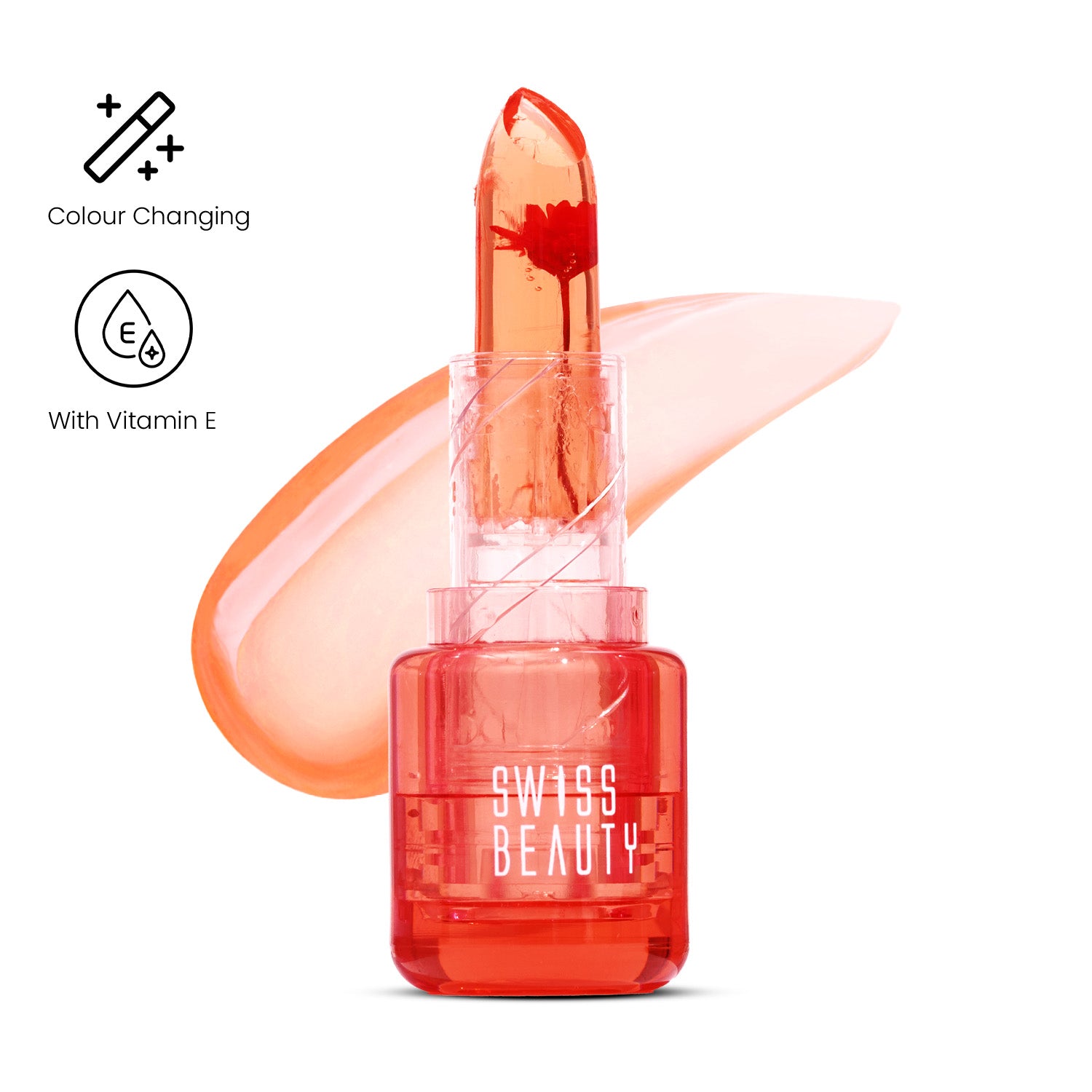 SWISS BEAUTY JELLY BLOOM PH LIP BALM 02 ROSE POP 3.6G — photo 3