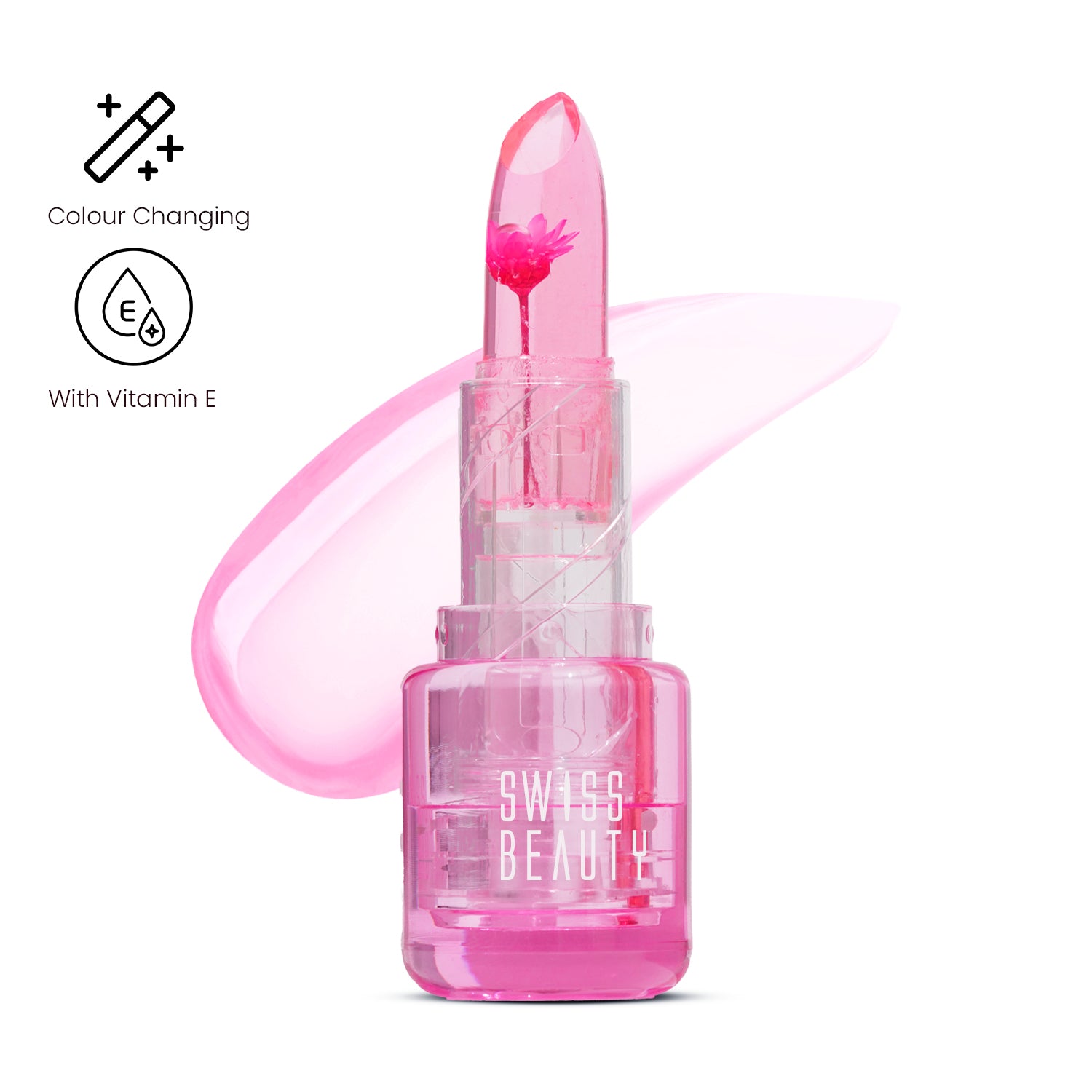 SWISS BEAUTY JELLY BLOOM PH LIP BALM 03 CORAL KISS 3.6G