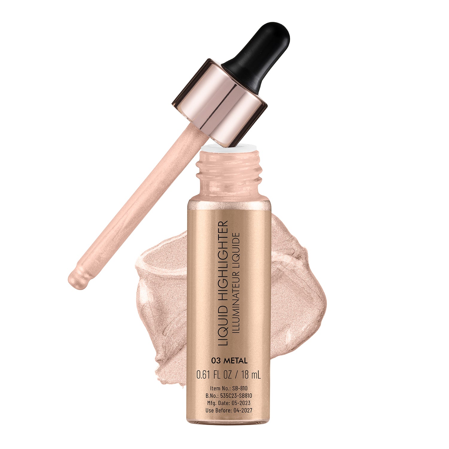 Swiss Beauty Liquid Highlighter, Metal — photo 3