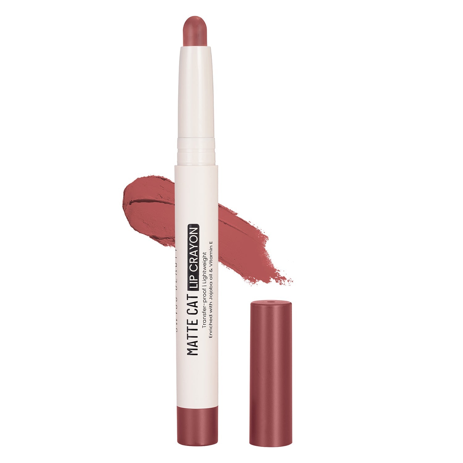 SWISS BEAUTY MATTE CAT LIP CRAYON 08 SPICED CORAL 1.5G