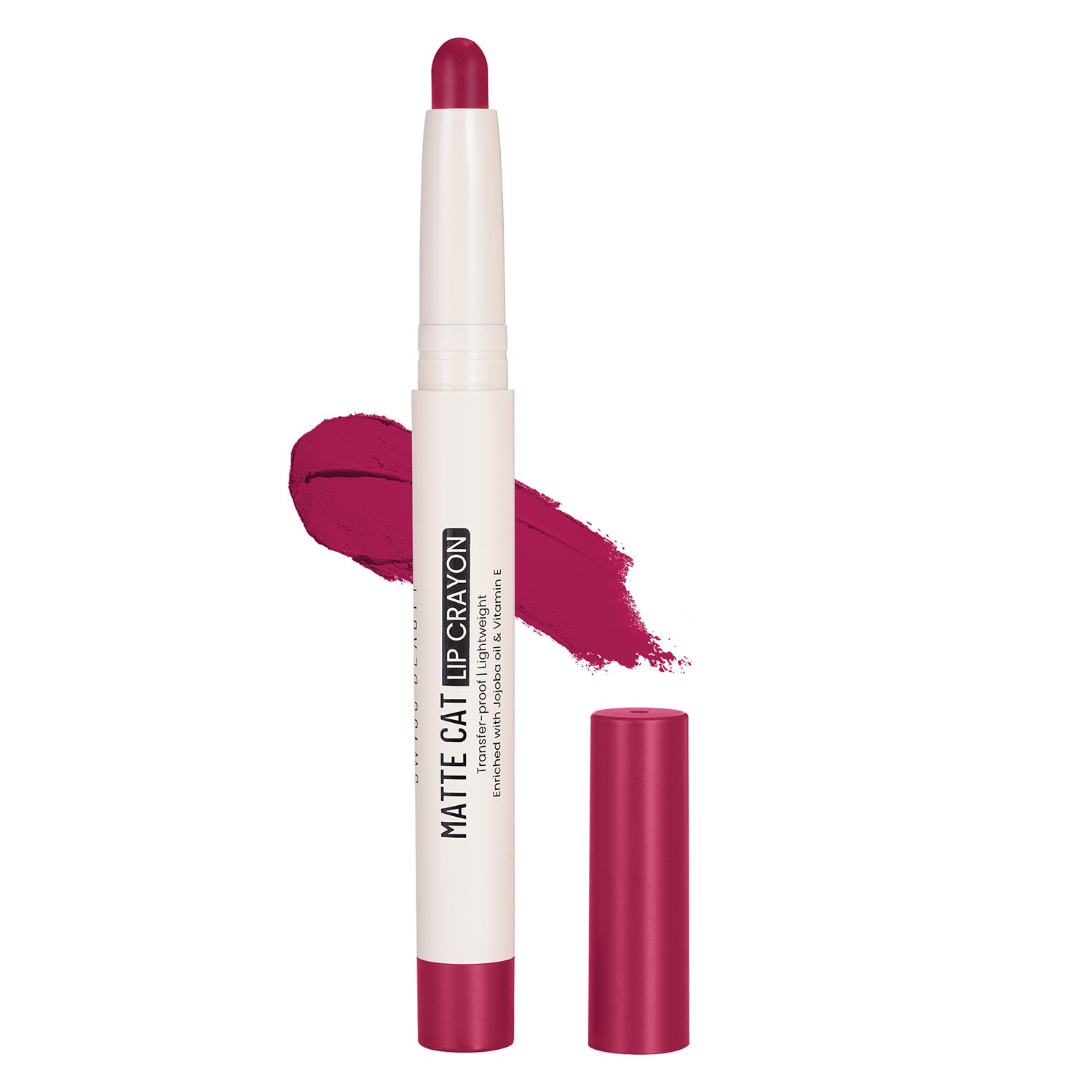SWISS BEAUTY MATTE CAT LIP CRAYON 12 SINFUL SCARLET 1.5G