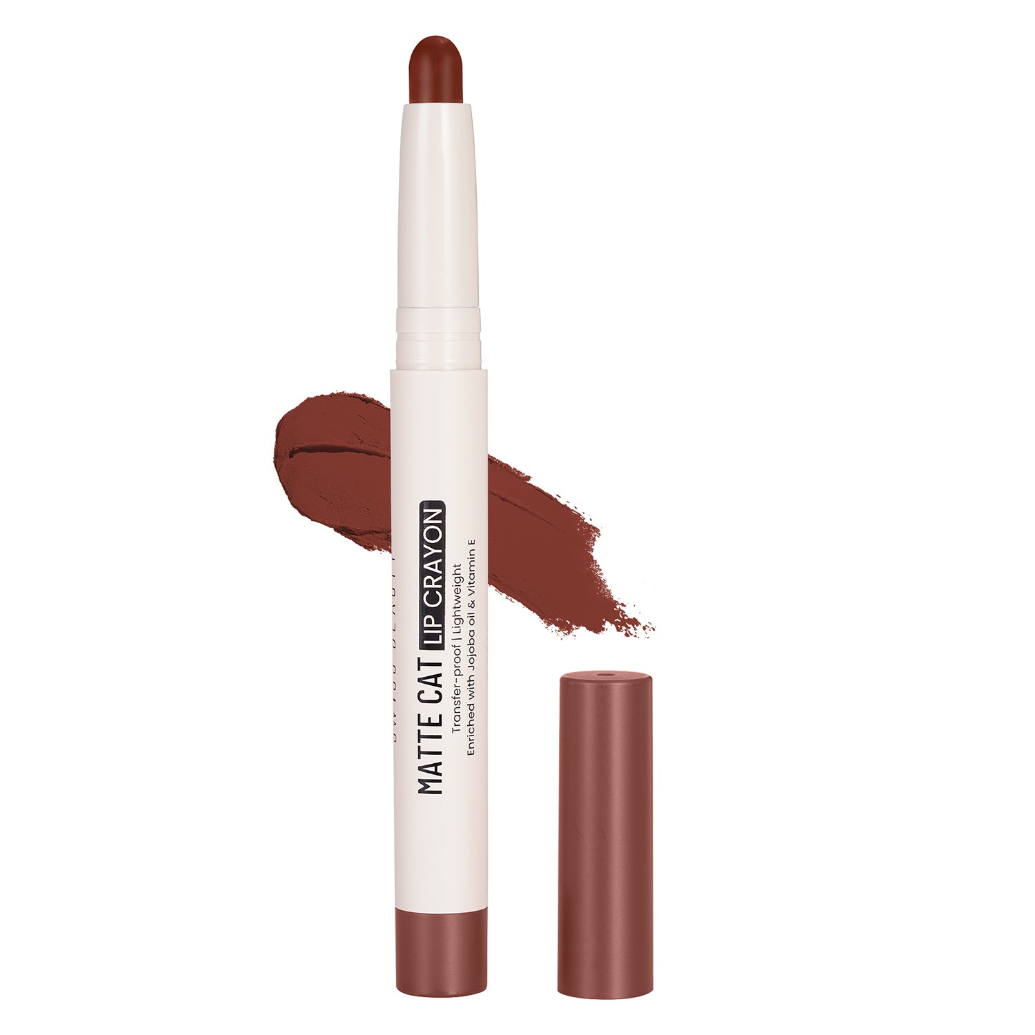 SWISS BEAUTY MATTE CAT LIP CRAYON 17 BARN RED 1.5G