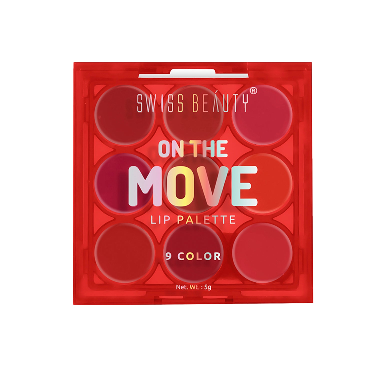SWISS BEAUTY ON THE MOVE LIP PALETTE 9 COLOR