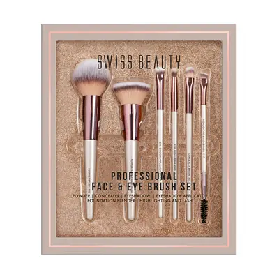 SWISS BEAUTY PROFESSIONAL FACE & EYE BRUSH SET