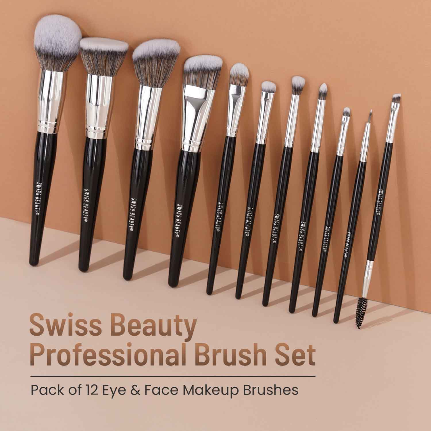 Swiss Beauty Professional Series Makeup Brush 12 Piece Set — photo 4