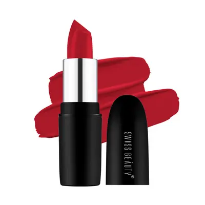 Swiss Beauty Pure Matte Lipstick, Raspberry